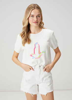 Beymen Club Off-White Logo Jacquard Sweater - 4