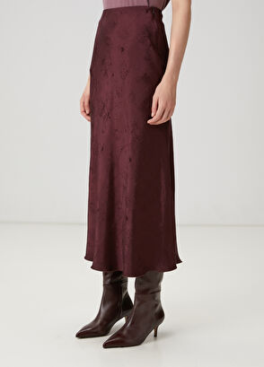 Beymen Club Çiçek Jakarlı Maxi Evaze Etek - 3