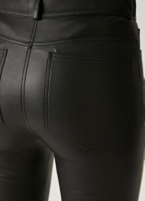 Beymen Club Black Leather Pants - 6