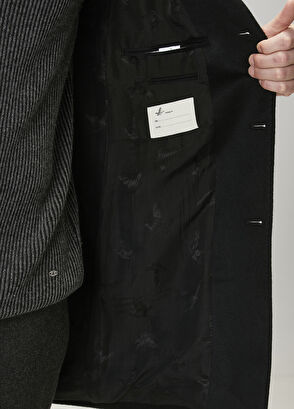 Beymen Club Premium Siyah Kaşmir Palto - 8