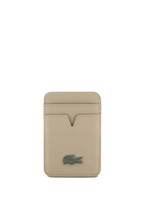 Lacoste iPhone 17 Pro Pike Desenli Metal Logolu Kartlıklı Magsafe Uyumlu Telefon Kılıfı - 4