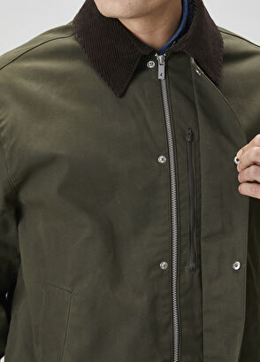 Beymen Club Khaki Collar Velvet Inserted Coat - 7