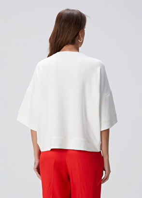 Network Kırık Beyaz Sweatshirt - 5