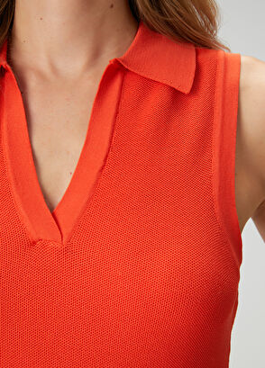 Beymen Club Pomegranate Flower Polo Neck Knitwear Tank Top - 6