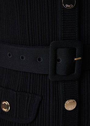 Beymen Club Black Belted Knit Jacket - 8