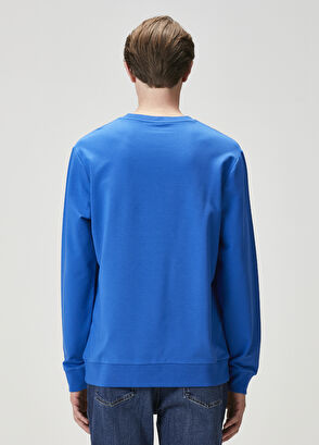 Beymen Club Saks Kontrast Kaz Nakışlı Sweatshirt - 5