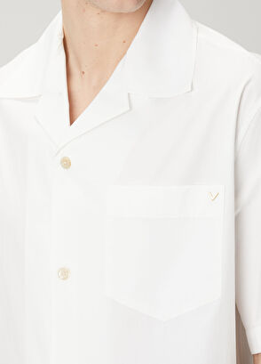 Valentino White Short Sleeve Shirt - 5