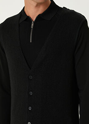 Beymen Club Siyah Yün Yelek - 6