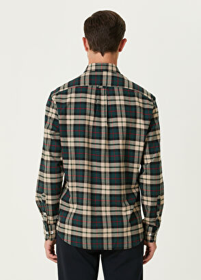 Beymen Club Comfort Fit Green Red Plaid Patterned Shirt - 5