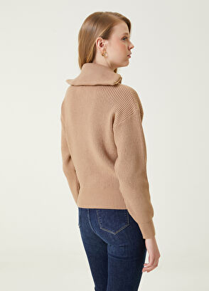 Beymen Club Deve Tüyü Çizgi Dokulu Kazak - 6