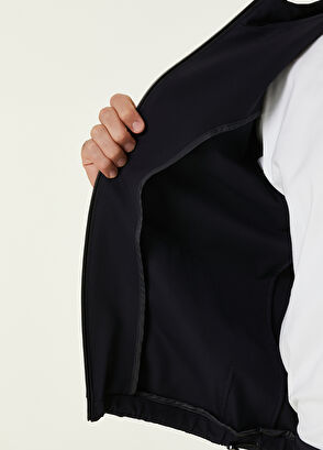 Beymen Club Lacivert Kapüşonlu Teknik İnce Mont - 8