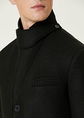 Beymen Club Black Felt Coat - 6