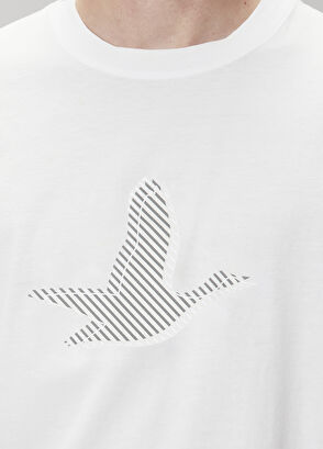 Beymen Club Beyaz Logo Baskılı T-shirt - 6