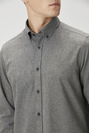 Beymen Club Comfort Fit Antrasit Gömlek - 5