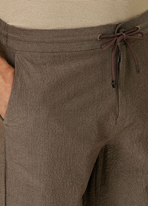 Beymen Club Mink Seersucker Textured Shorts - 4