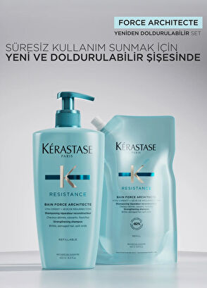 Kerastase Resistance Bain Force Architecte Repair Shampoo for Damaged Hair 500 ml - 7