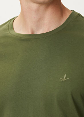 Beymen Club Khaki Basic T-Shirt - 5