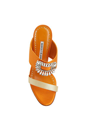 Manolo Blahnik Topuklu Terlik - Görsel 5