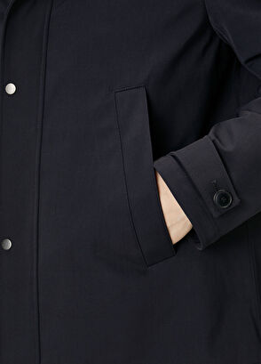 Lacivert Kapüşonlu Parka - Görsel 9