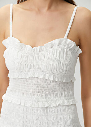 Michael Michael Kors White Ruffle Mini Dress - 5