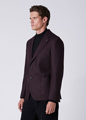 Beymen Club Plum Wool Jacket - 4