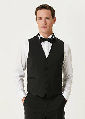 Beymen Club Black Vest Detailed Wool Tuxedo - 6