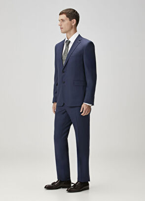 Drop 6 Lacivert Yün Takım Elbise - Görsel 4