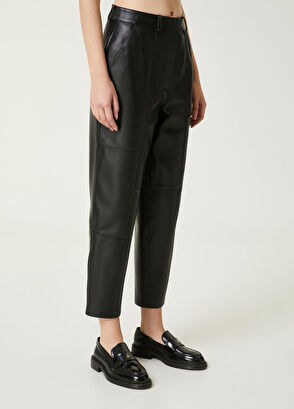 Beymen Club Black Leather Pants - 3