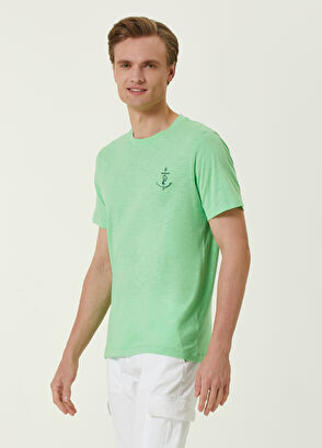 Beymen Club Açık Yeşil Çapa Nakışlı Logolu T-shirt - 3