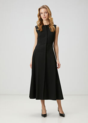 Beymen Club Black Midi Dress - 3