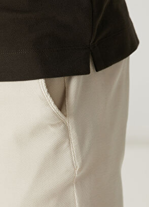 Beymen Club Kahverengi Comfort Fit Yaka Altı Baskılı Polo T-sh - 8