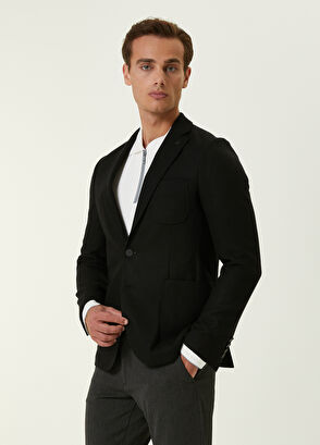 Beymen Club Drop 6 Siyah Kaşe Yün Blazer - 3