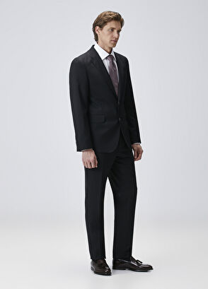 Drop 7 Siyah Yün Takım Elbise - Görsel 6