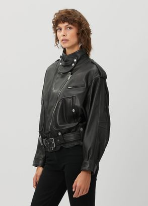 Isabel Marant Farza Siyah Deri Ceket - 3