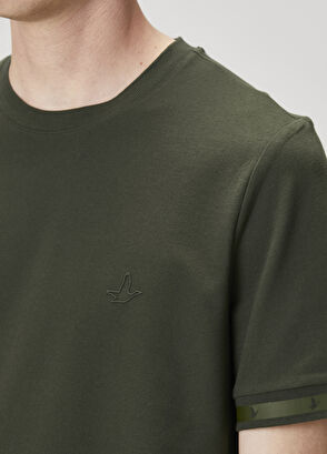 Beymen Club Haki Logo Baskılı T-shirt - 6