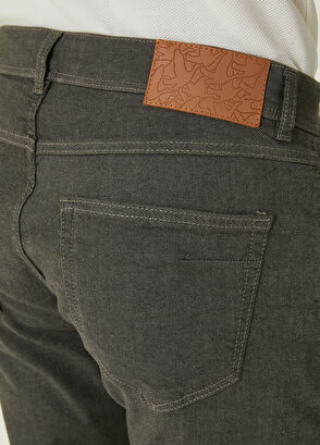 Beymen Club Slim Fit Haki Yumuşak Flanel Dokulu Spor Pantolon - 5