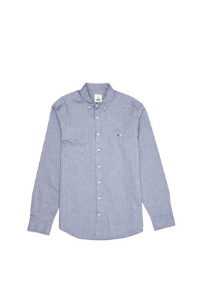 Beymen Club Comfort Fit Indigo Oxford Gömlek - 8