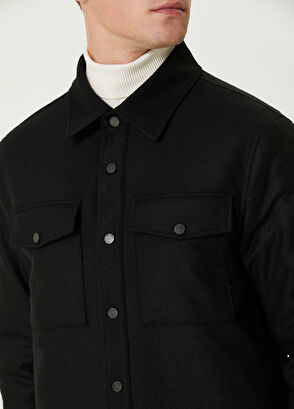 Beymen Club Black Wool Overshirt - 6