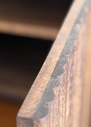 Wood Mood Works Münhani Cocoa Color Solid Wood TV Unit - 7