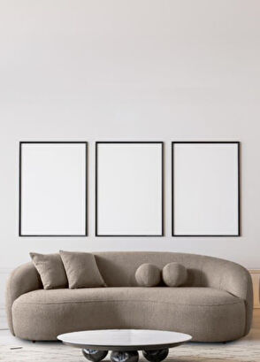 Bekaliving Gorki Kum Rengi Teddy Üçlü Kanepe - 5