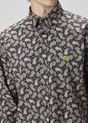 Etro Lacivert Etnik Desenli Gömlek - 5