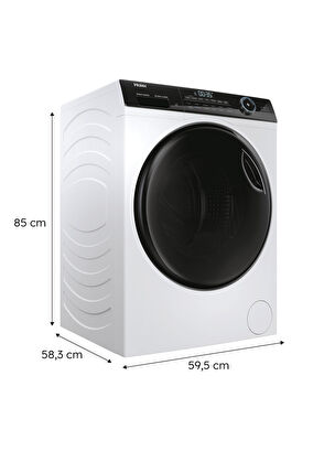 Haier HW100-B14959N1TR Beyaz 10 kg Çamaşır Makinesi - 5