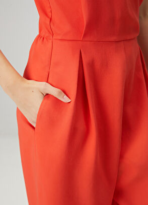 Beymen Club Red Double-Breasted Jumpsuit - 6