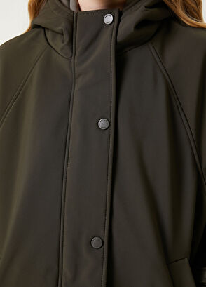 Beymen Club Khaki Hooded Coat - 6