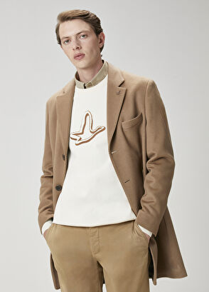 Beymen Club Premium Deve Tüyü Kaşmir Palto - 5