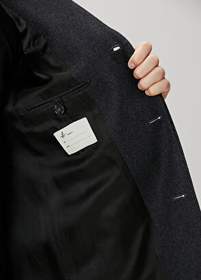 Beymen Club Antrasit Yün Palto - 8