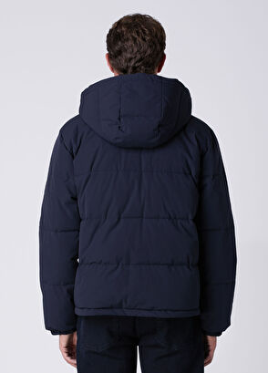 Beymen Club Navy Blue Hooded Puff Coat - 5