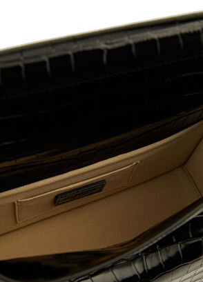 Jacquemus The Rond Carré Siyah Kadın Deri El Portföyü - 4