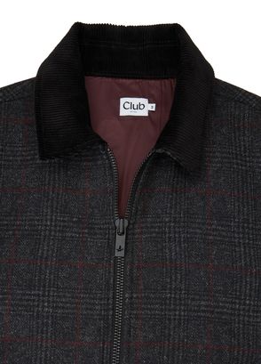 Beymen Club Antrasit Ekose Desenli Yün Dış Gömlek - 7