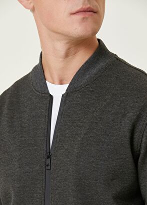 Beymen Club Gri Jersey Bomber Ceket - 6